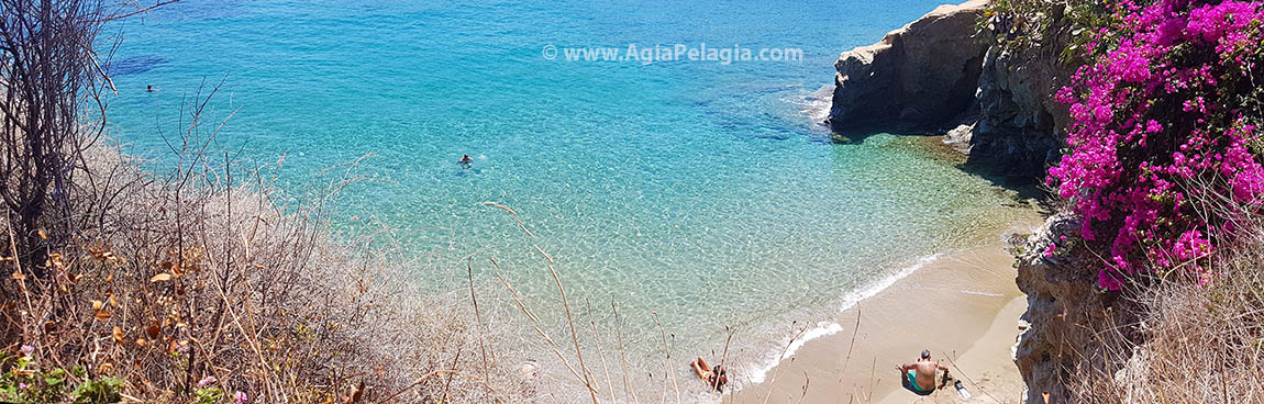 Filakes beach in Agia Pelagia Crete