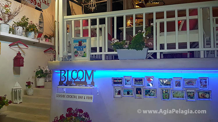 Bloom Bar on the beach of Agia Pelagia