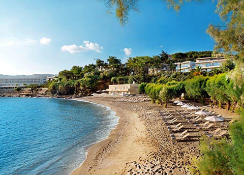 Kladissos-beach at Capsis Elite Resort in Agia Pelagia Crete