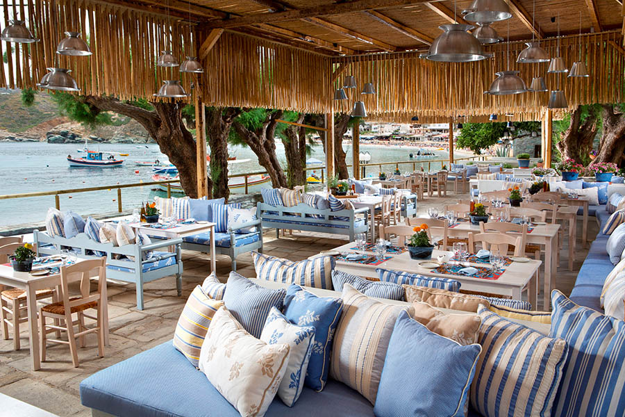 Restaurant on the beach of Agia Pelagia